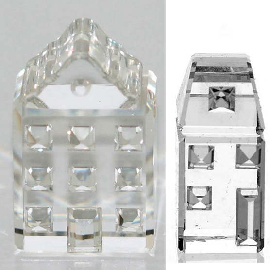 Swarovski Crystal City Mixed Set of Two Houses (I & IV)